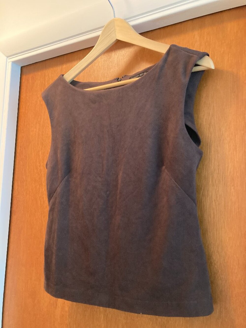 Banana Republic Suede Brown Sleeveless Top